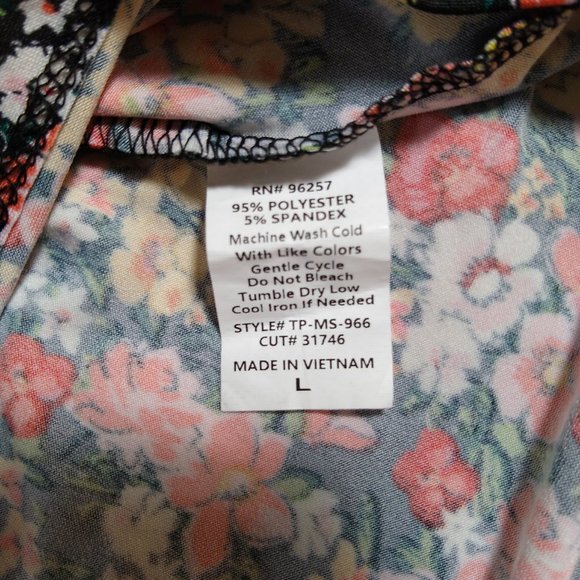 Perceptions Concept | Floral Tank Top | Size L 🦋 - Picture 3 of 6